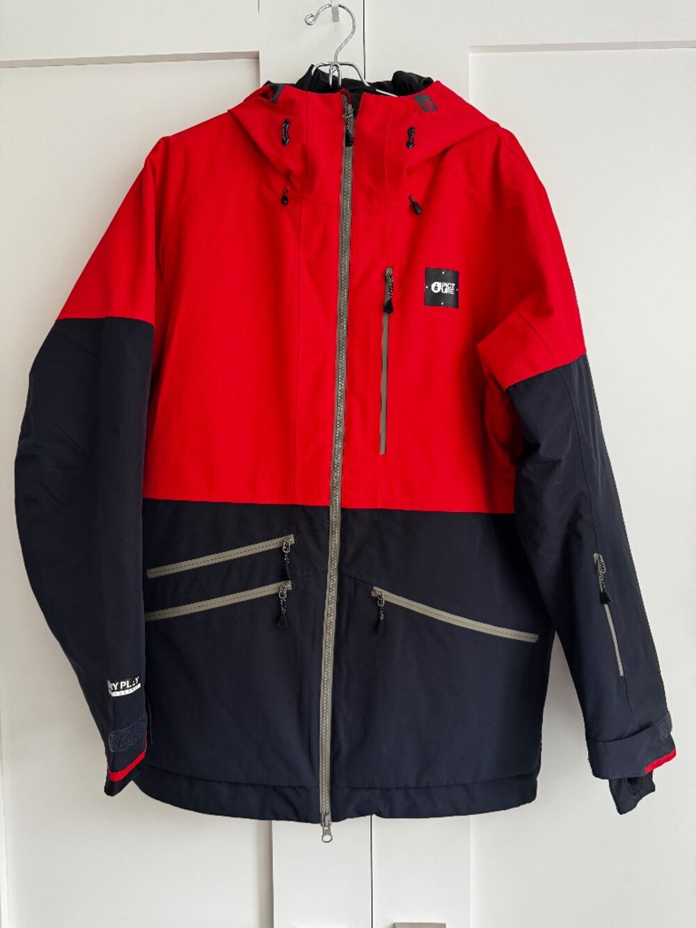 Picture Organic Clothing Mens Ski Jacket Red Navy Size S
